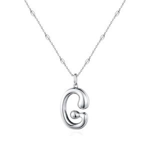 G bubble letter necklace